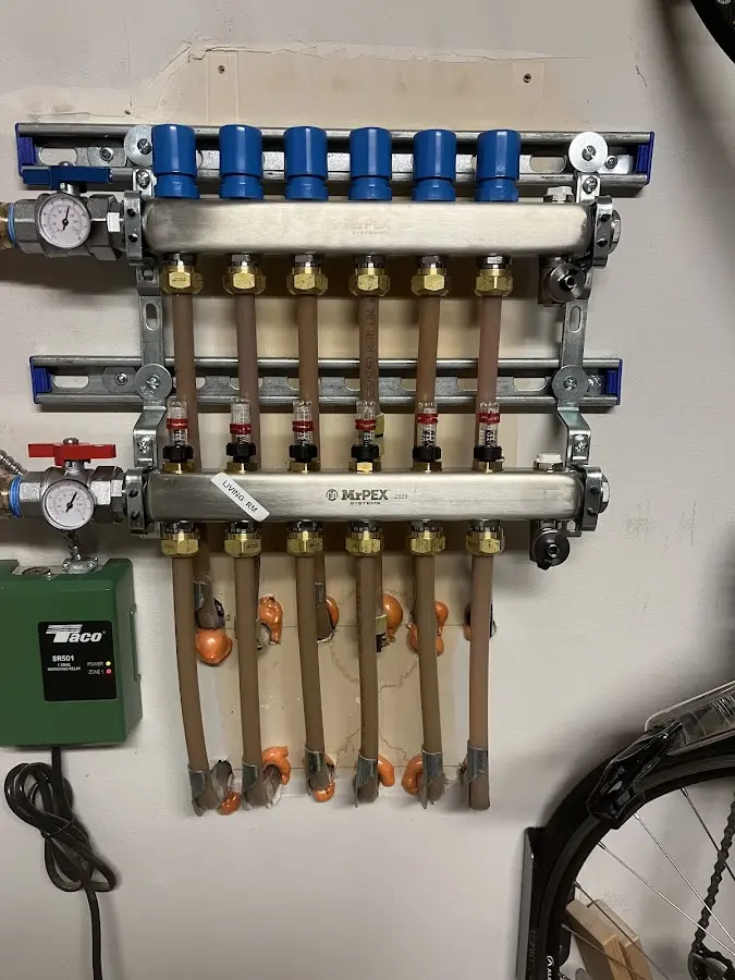 Plumber performing Gas Line Installation at a residential property in Walsenburg